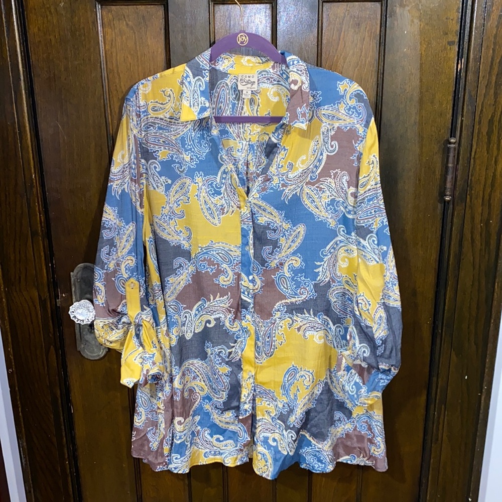 Como Vintage Paisley Dress Women’s 1x